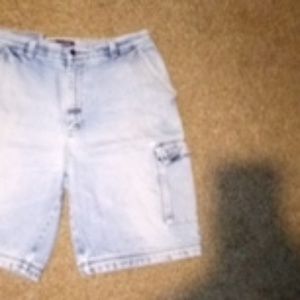 Denim Cargo Shorts